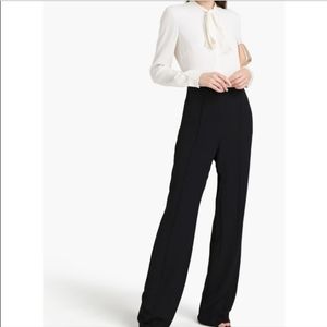 Valentino bow two-tone silk-crepe jumpsuit